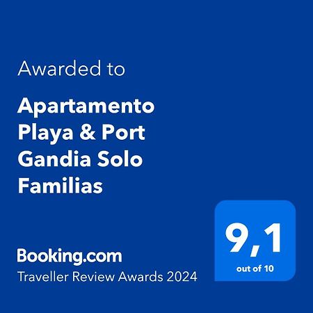 Apartamento Playa & Port Gandia Solo Familias Екстериор снимка